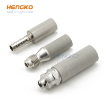 2 0.5 micras 1/2 &quot;NPT 1/4&quot; Barb 316L SS Autor de microfusión de acero inoxidable Piedra de oxígeno por Hengko